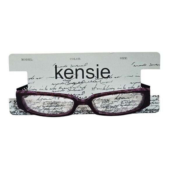 Kensie Accessories - KENSIE Texture Purple 50/17/135 Eyeglasses Frame Womens Clear Lenses New